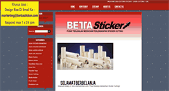 Desktop Screenshot of bettasticker.com