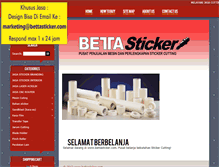 Tablet Screenshot of bettasticker.com